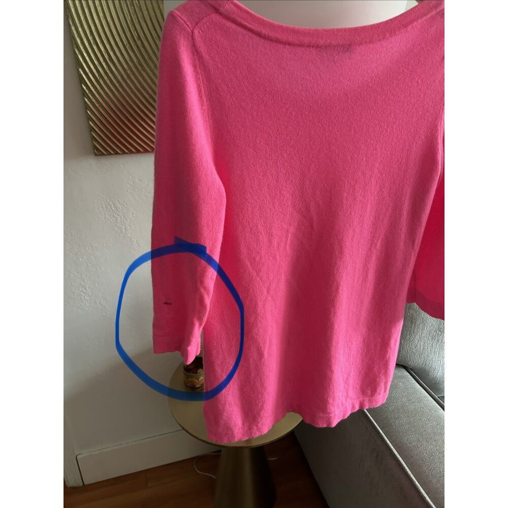 Isaac Mizrahi Pink Cashmere Womans Sweater M - Picture 9 of 9